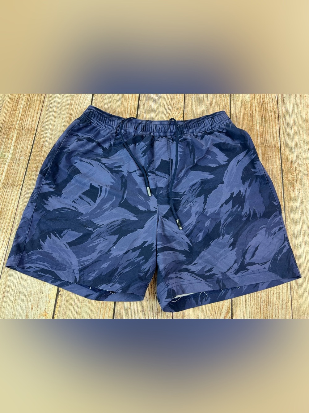 Mens Chubbies Blue Lined Training Shorts 5.5” Size Medium